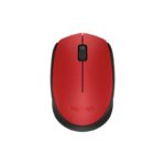 Logitech M171 Wireless Optical Ambidextrous Office Mouse  Red